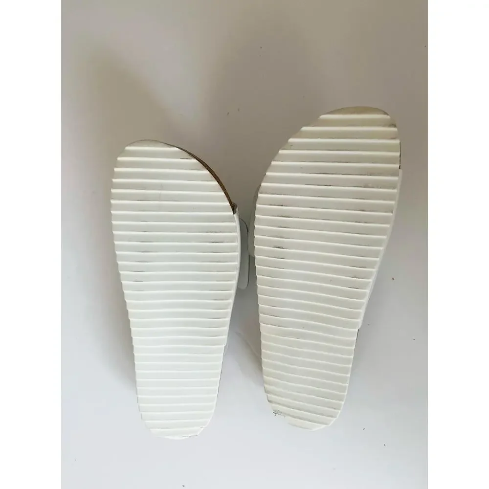 Zara Sandals Womens Size EU 35(US 5) White Slide Buckle Slip On Casual Summer - Picture 2 of 6